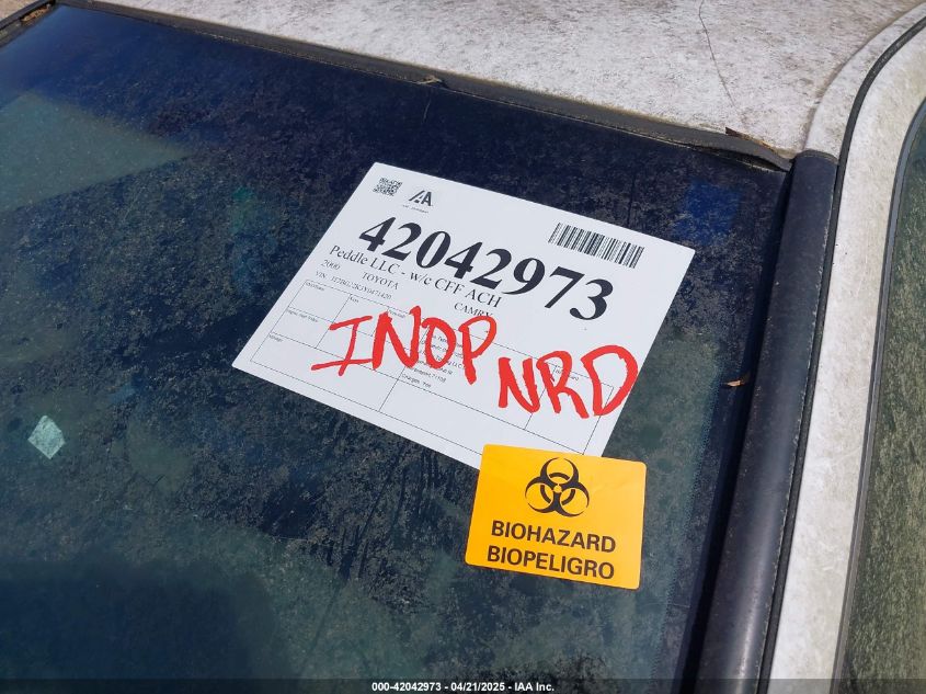 2000 Toyota Camry Le VIN: JT2BG22K3Y0471420 Lot: 42042973