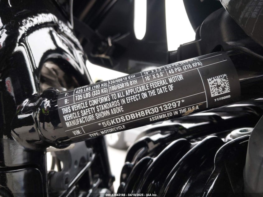 2024 INDIAN MOTORCYCLE CO. SPORT CHIEF - 56KDSDBH8R3013297