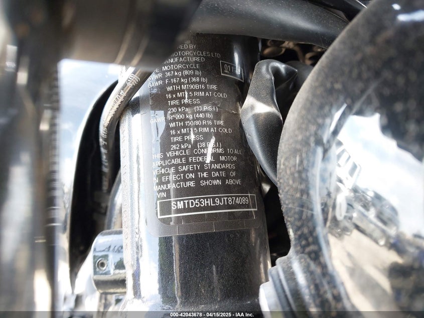 2018 TRIUMPH MOTORCYCLE BONNEVILLE BOBBER BLACK - SMTD53HL9JT874089