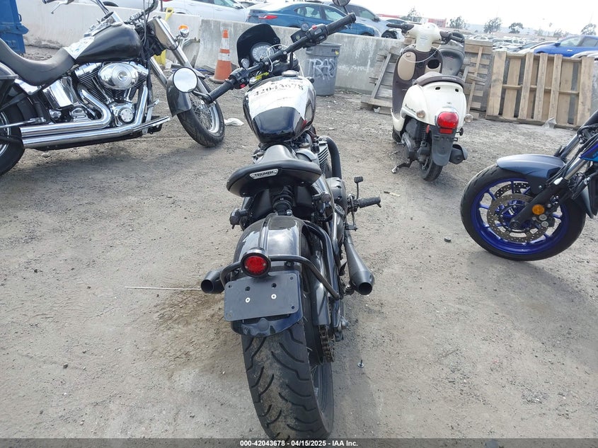 2018 TRIUMPH MOTORCYCLE BONNEVILLE BOBBER BLACK - SMTD53HL9JT874089