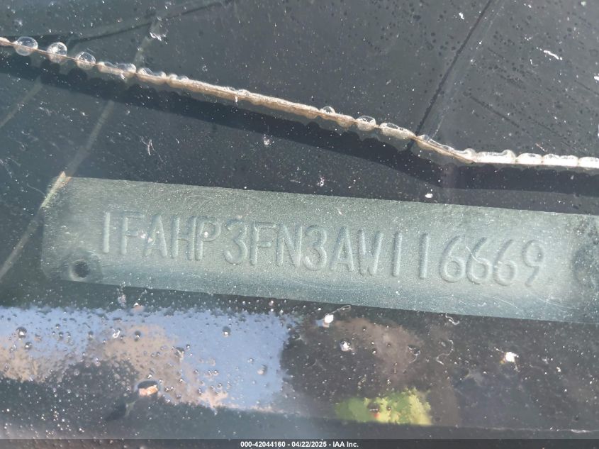 2010 Ford Focus Se VIN: 1FAHP3FN3AW116669 Lot: 42044160