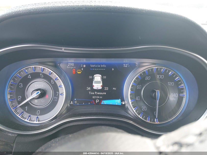 2016 CHRYSLER 300 VIN: 2C3CCAAGXGH198277