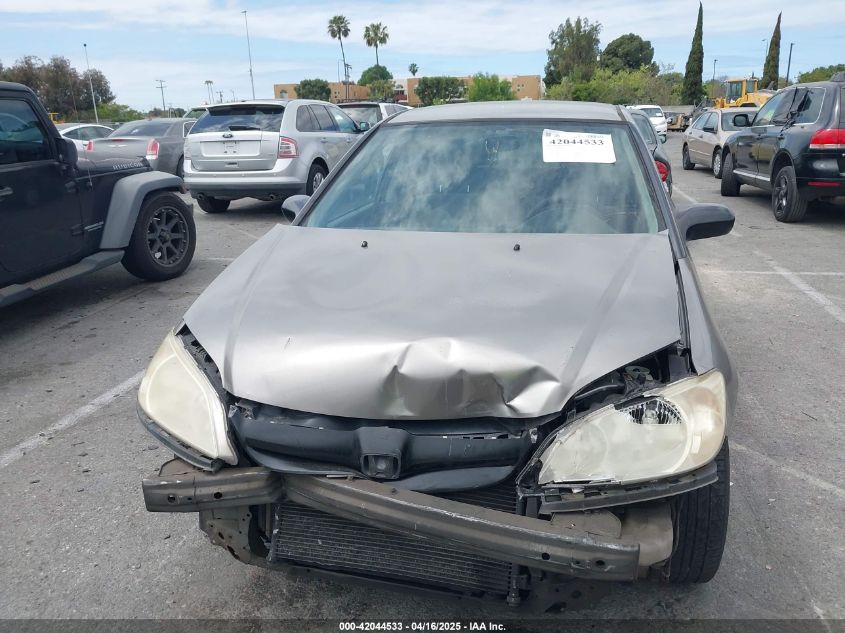 2005 Honda Civic Lx VIN: 0JHMES16525S00480 Lot: 42044533