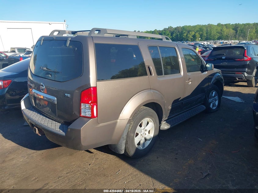 2008 NISSAN PATHFINDER VIN: 5N1AR18B78C606441