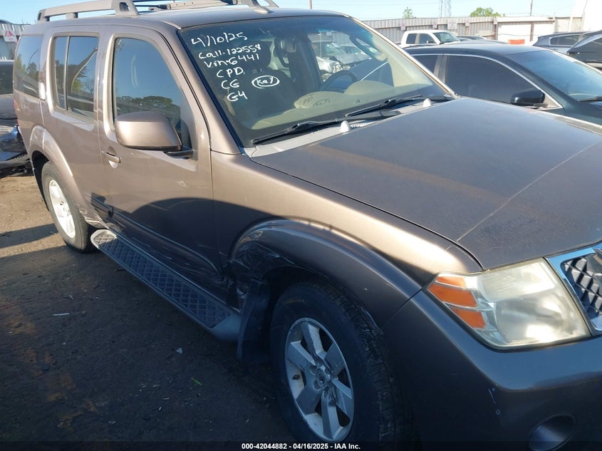 2008 NISSAN PATHFINDER VIN: 5N1AR18B78C606441