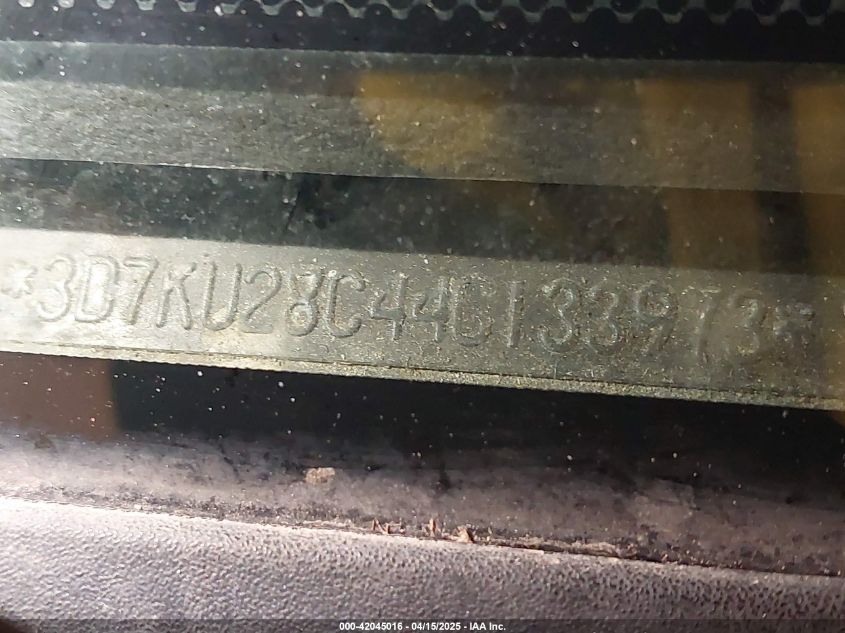 2004 Dodge Ram 2500 Slt/Laramie VIN: 3D7KU28C44G133973 Lot: 42045016