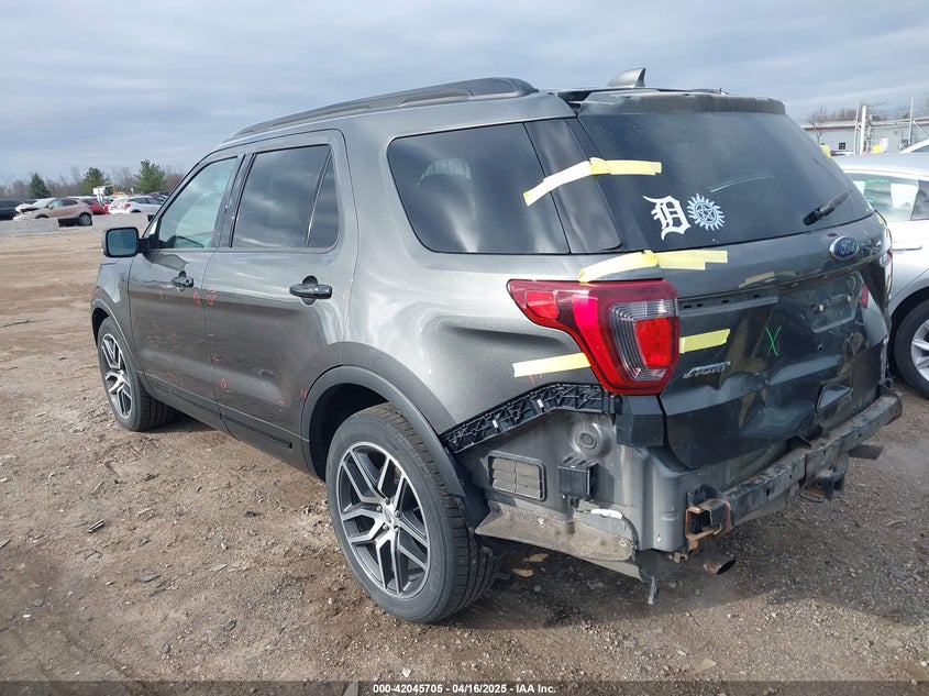 2017 FORD EXPLORER VIN: 1FM5K8GT4HGA68427