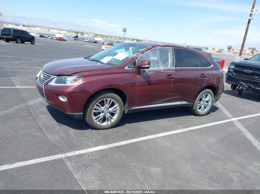 2013 Lexus Rx 450H VIN: JTJZB1BA1D2006927 Lot: 42051023