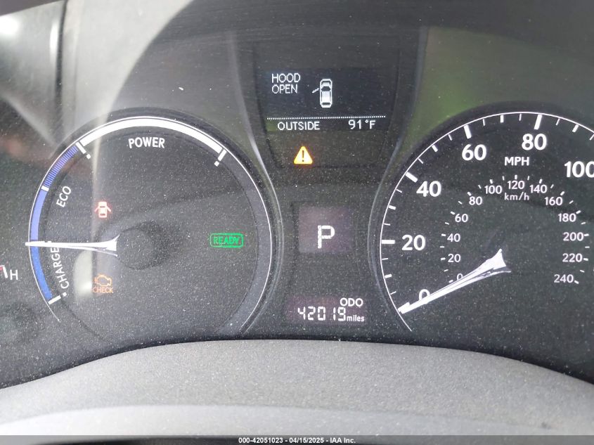 2013 Lexus Rx 450H VIN: JTJZB1BA1D2006927 Lot: 42051023