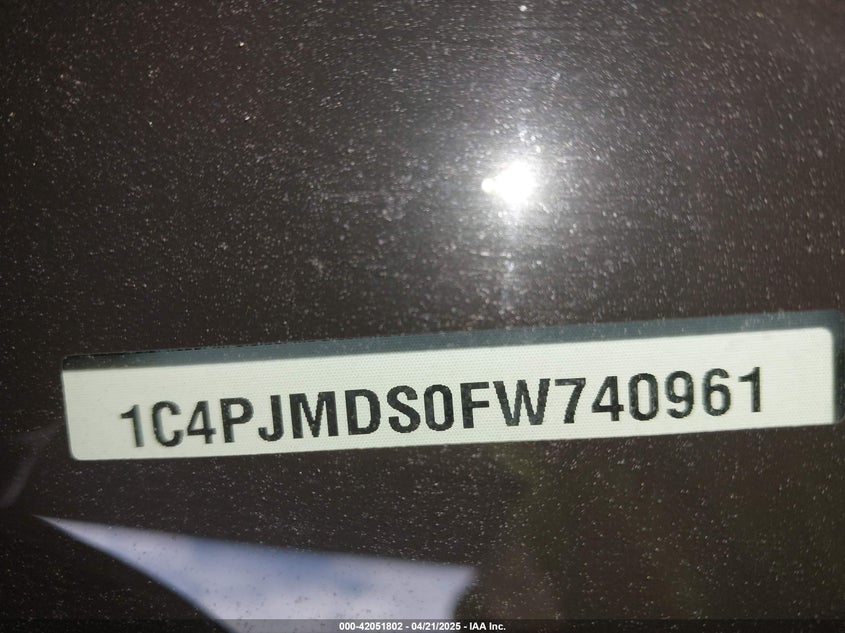 2015 JEEP CHEROKEE LIMITED - 1C4PJMDS0FW740961