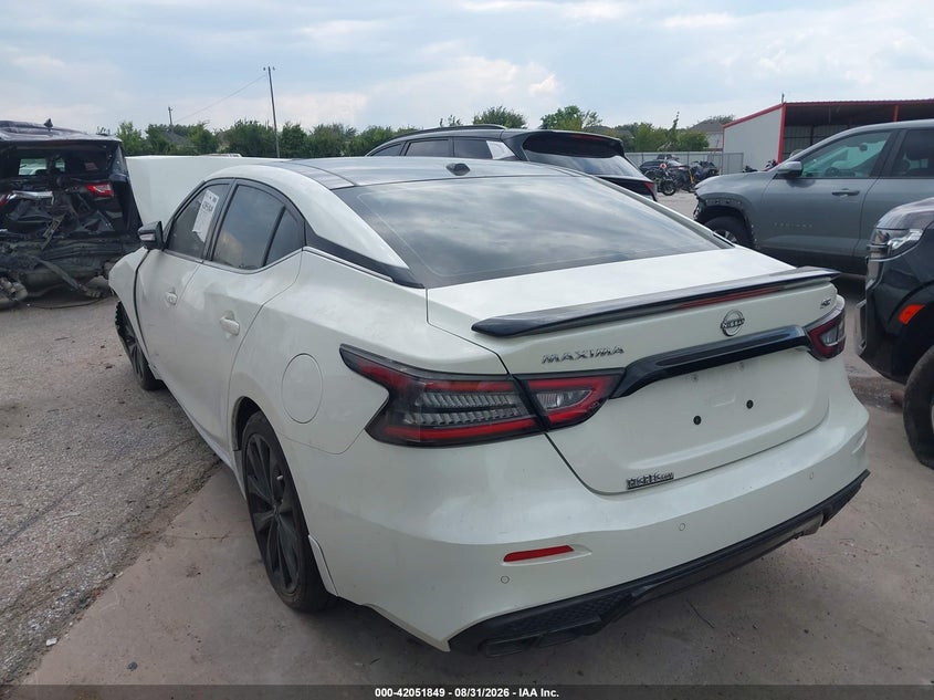 Vin: 1n4aa6ev3pc505084, lot: 42543457, nissan maxima sr xtronic cvt 20233