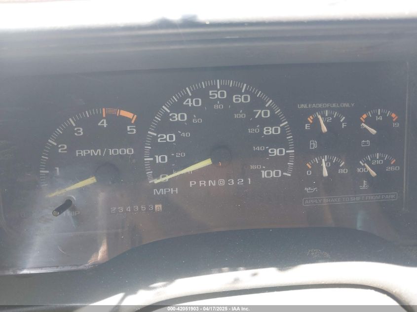 1995 Chevrolet Tahoe K1500 VIN: 1GNEK13K9SJ455114 Lot: 42051903