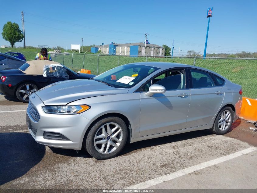 2014 Ford Fusion Se VIN: 3FA6P0HD1ER116124 Lot: 42052009