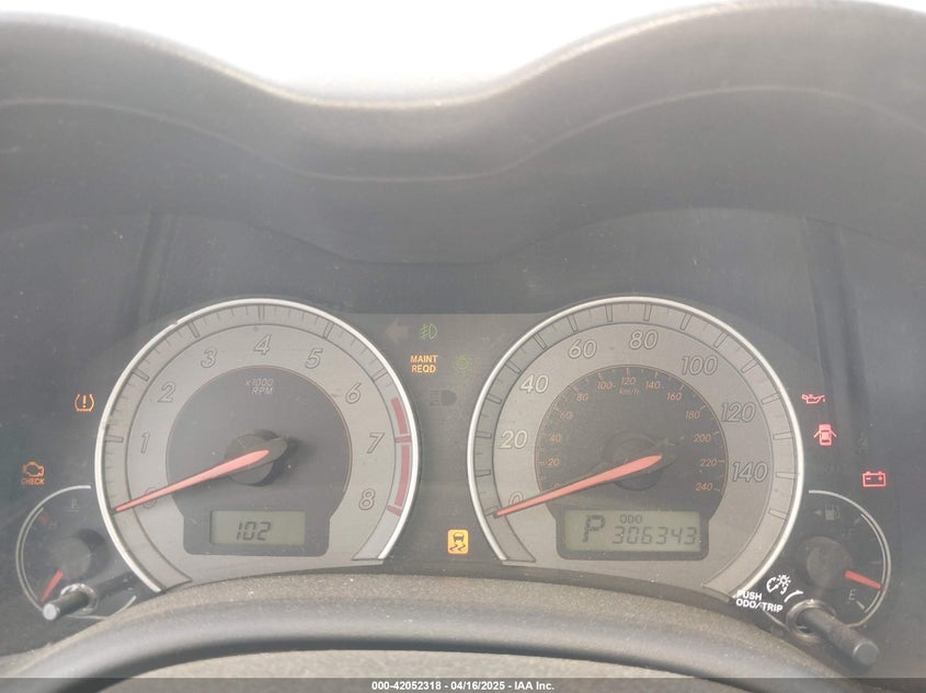 2010 TOYOTA COROLLA VIN: 1NXBU4EE1AZ209004