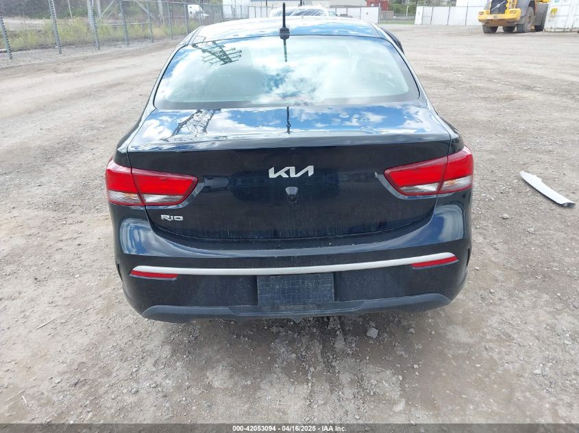 2022 Kia Rio Lx VIN: 3KPA24AD5NE496273 Lot: 42053094