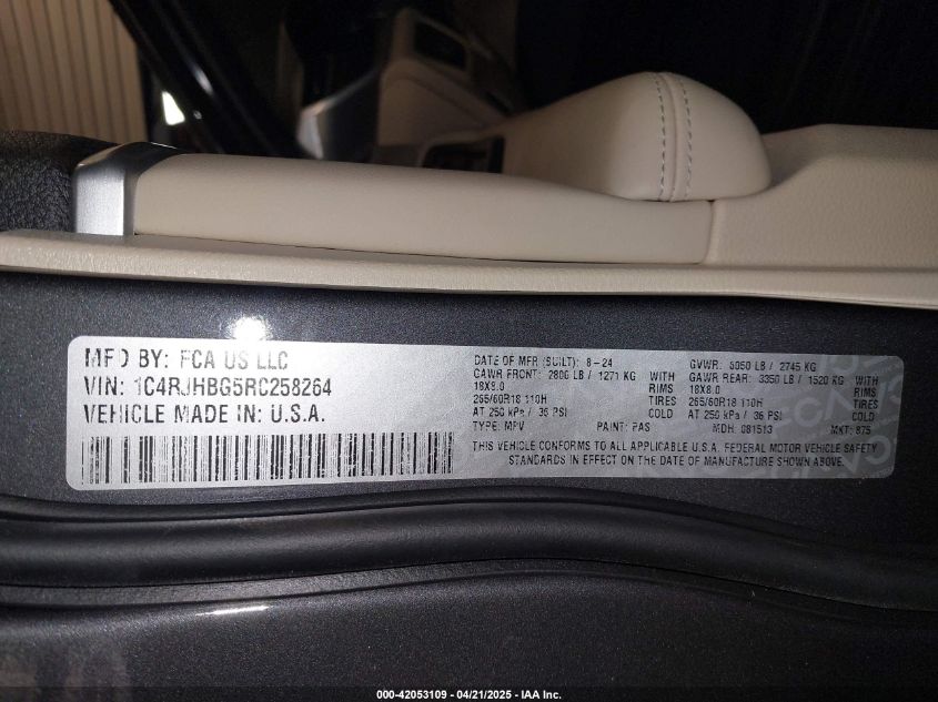 2024 Jeep Grand Cherokee - 1C4RJHBG5RC258264