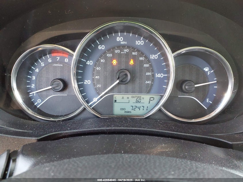 2016 TOYOTA COROLLA VIN: 2T1BURHE2GC482259