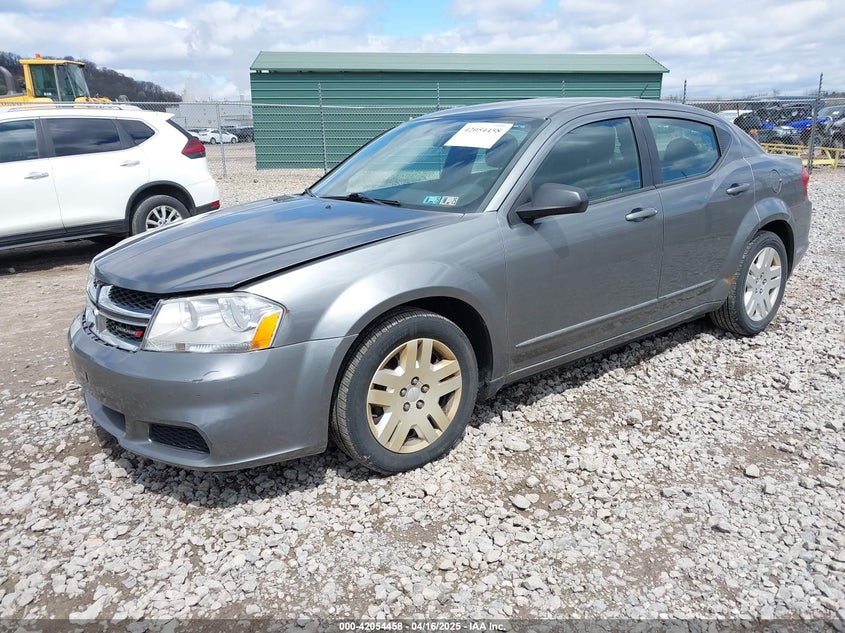 2012 DODGE AVENGER VIN: 1C3CDZAB8CN322466
