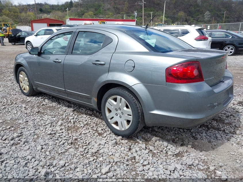 2012 DODGE AVENGER VIN: 1C3CDZAB8CN322466