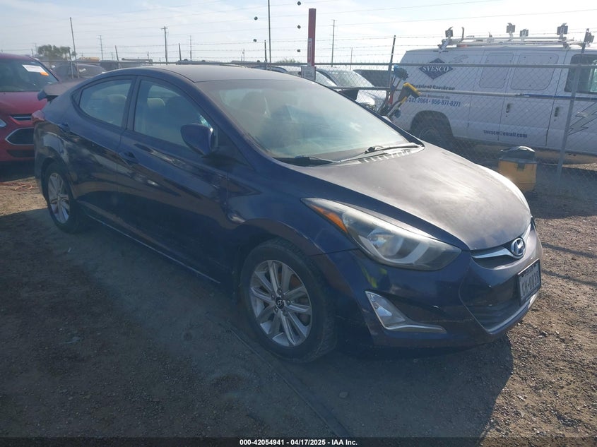 2014 HYUNDAI ELANTRA VIN: 5NPDH4AE2EH514146