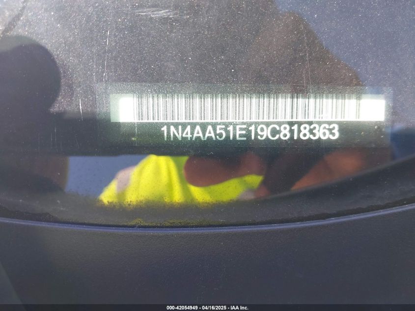 2009 Nissan Maxima 3.5 S/3.5 Sv VIN: 1N4AA51E19CB18363 Lot: 42054949