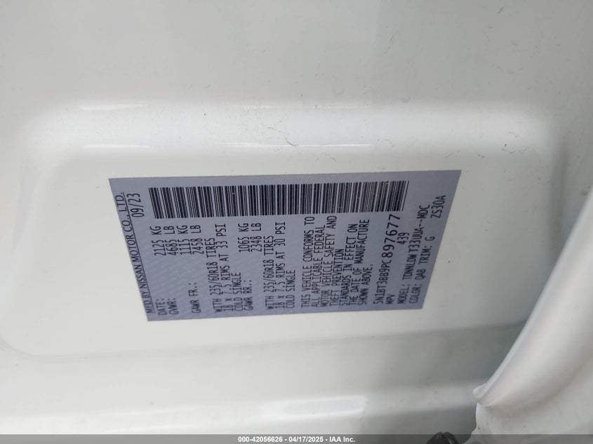 2023 NISSAN ROGUE SV INTELLIGENT AWD - 5N1BT3BB9PC897677