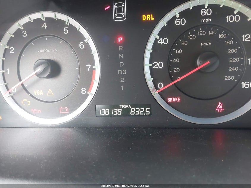 2008 HONDA ACCORD VIN: 1HGCS12398A018413