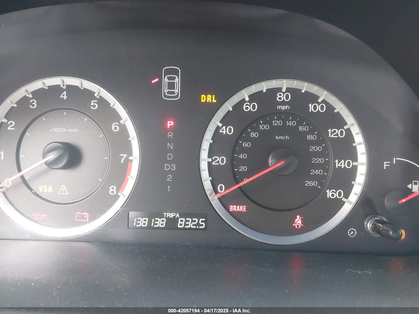 2008 HONDA ACCORD VIN: 1HGCS12398A018413