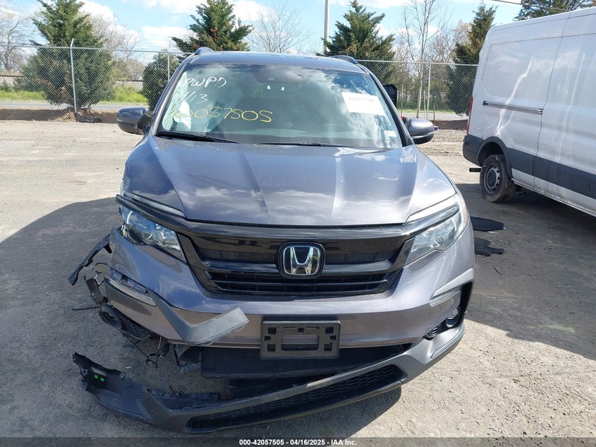 2022 HONDA PILOT VIN: 5FNYF6H25NB096680