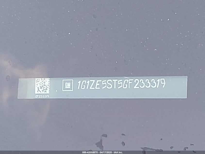 2016 CHEVROLET MALIBU 1LT - 1G1ZE5ST5GF233319