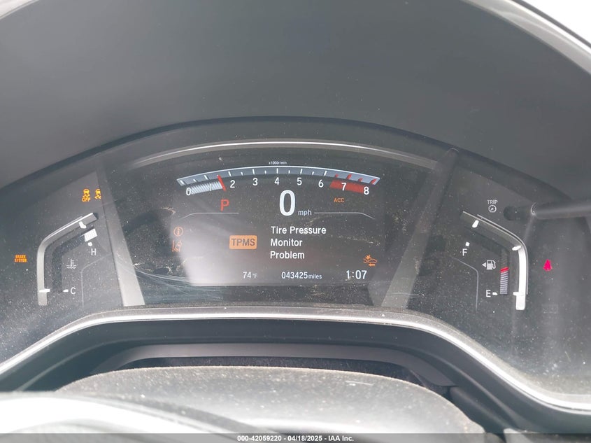 2019 HONDA CR-V VIN: 5J6RW2H56KL007712