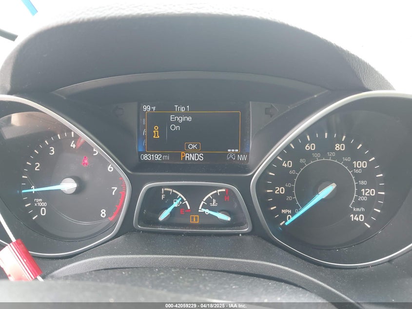 2017 FORD ESCAPE VIN: 1FMCU0J91HUC13795