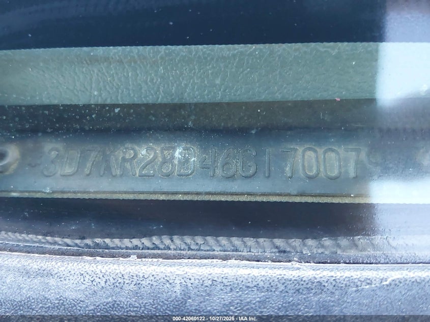 3D7KR28D46G170079 2006 DODGE RAM photo no. 9