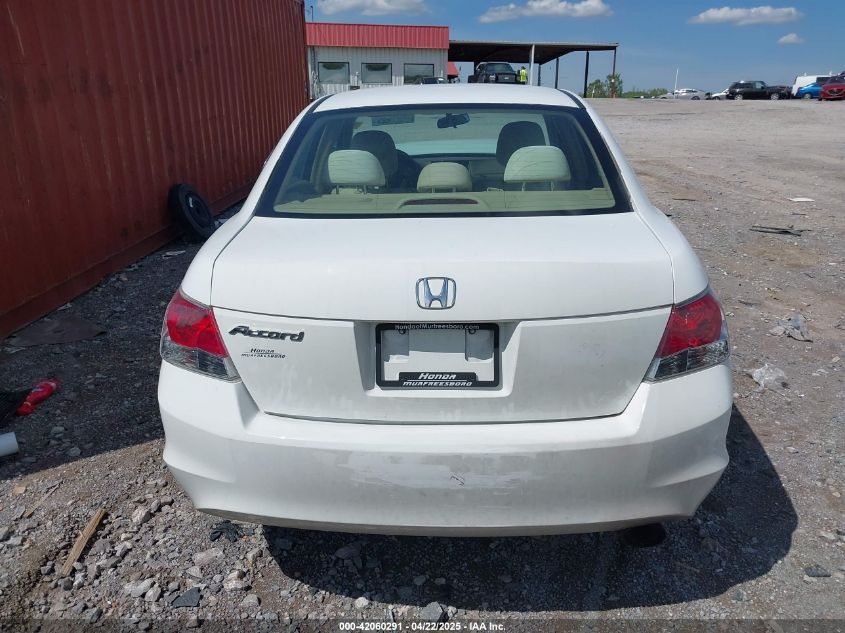 2008 Honda Accord 2.4 Lx-P VIN: 1HGCP264X8A165690 Lot: 42060291