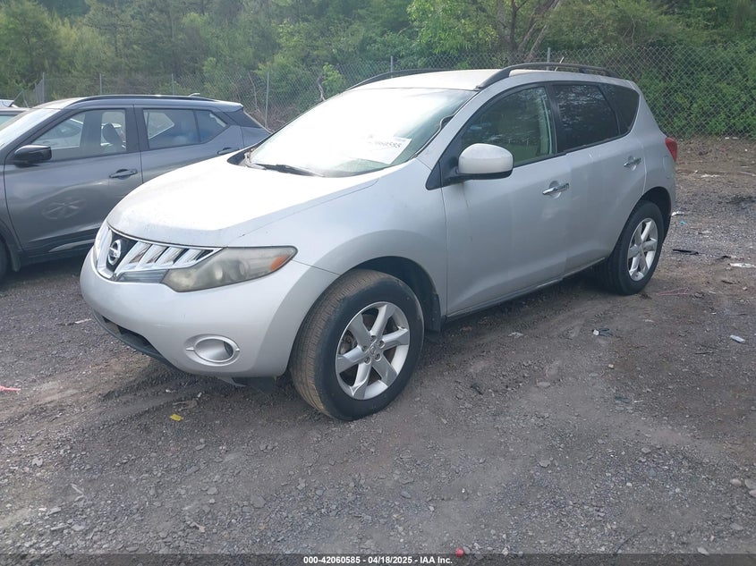 2009 NISSAN MURANO VIN: JN8AZ18W09W121313