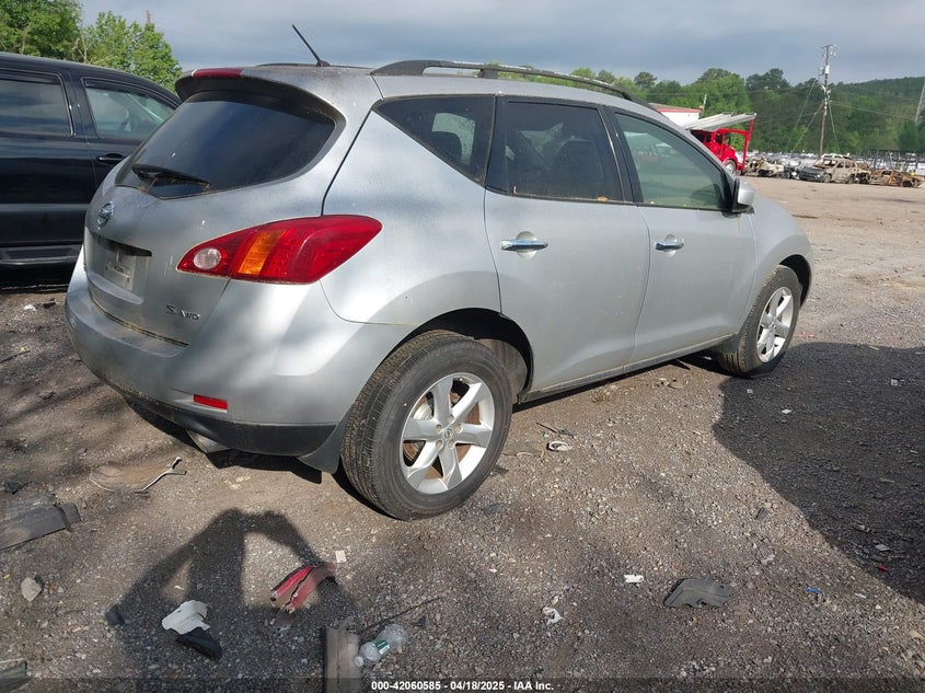 2009 NISSAN MURANO VIN: JN8AZ18W09W121313