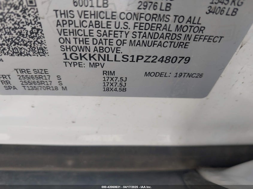 2023 GMC ACADIA AWD AT4 - 1GKKNLLS1PZ248079