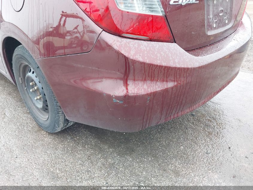 2012 Honda Civic Lx VIN: 19XFB2F54CE023473 Lot: 42063576