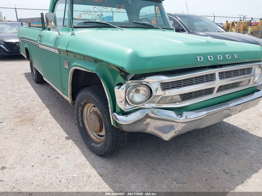 1971 Dodge D100 VIN: D14AE1S353985 Lot: 42064267