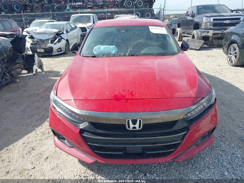 2022 Honda Accord Sport VIN: 1HGCV1F37NA022084 Lot: 42064845