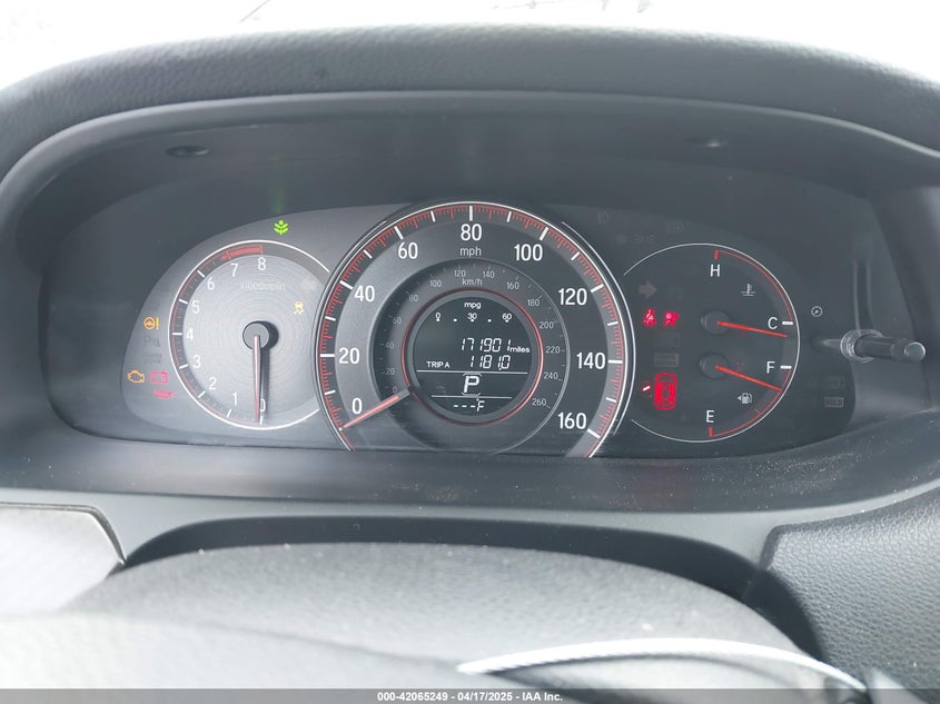 2017 HONDA ACCORD VIN: 1HGCR2F59HA190373
