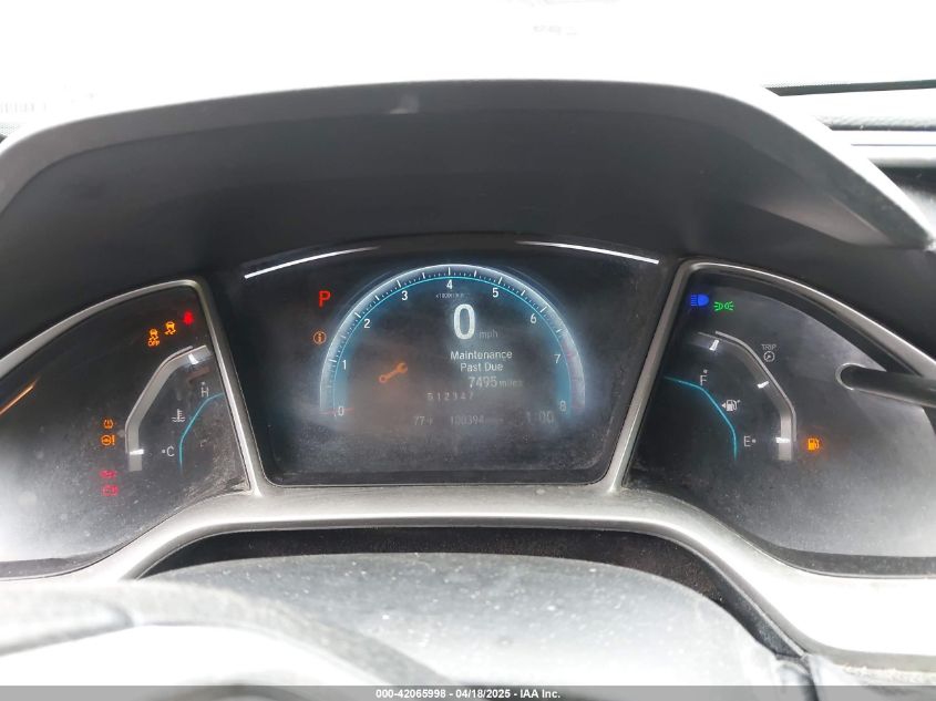 2018 Honda Civic Ex VIN: 19XFC2F72JE021815 Lot: 42065998