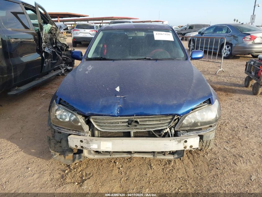 2001 Lexus Is VIN: 0JTHBD18221002934 Lot: 42067420