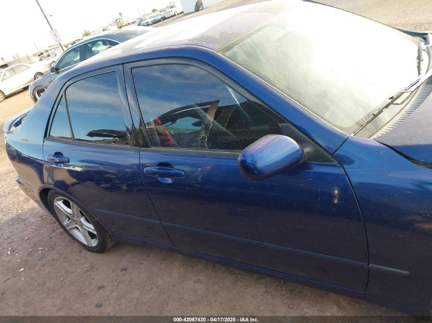 2001 Lexus Is VIN: 0JTHBD18221002934 Lot: 42067420