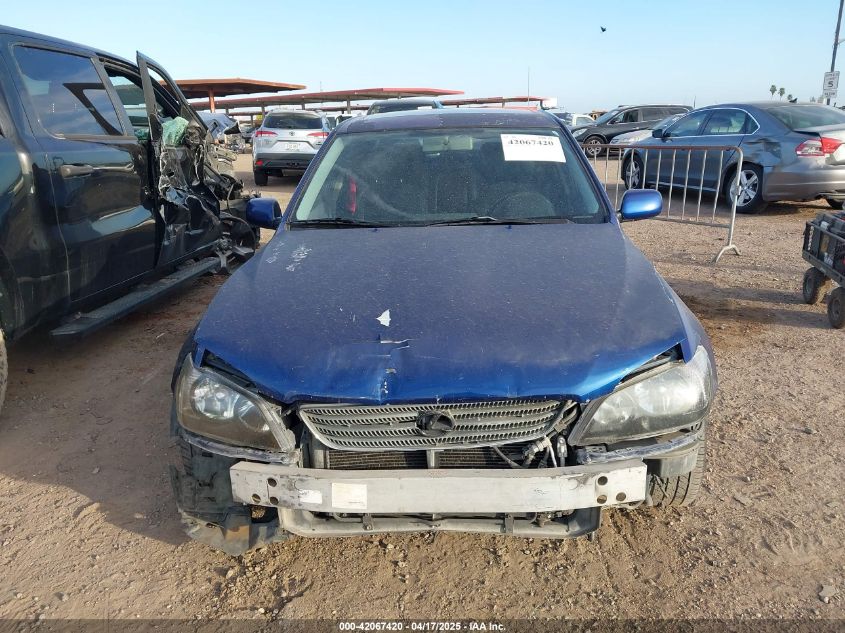 2001 Lexus Is VIN: 0JTHBD18221002934 Lot: 42067420