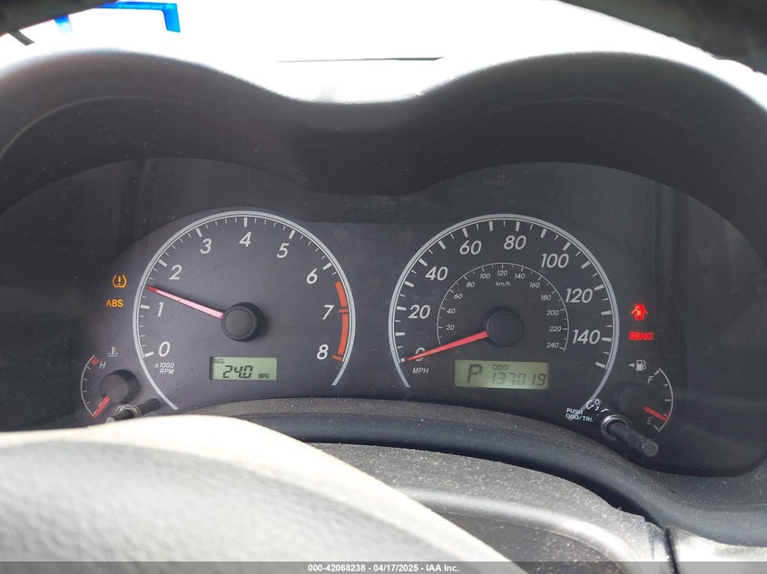 2009 TOYOTA COROLLA VIN: 1NXBU40E19Z161524