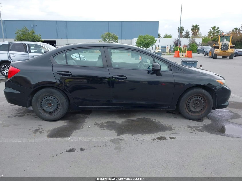 2012 HONDA CIVIC VIN: 2HGFB2F53CH591445