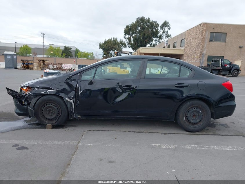 2012 HONDA CIVIC VIN: 2HGFB2F53CH591445