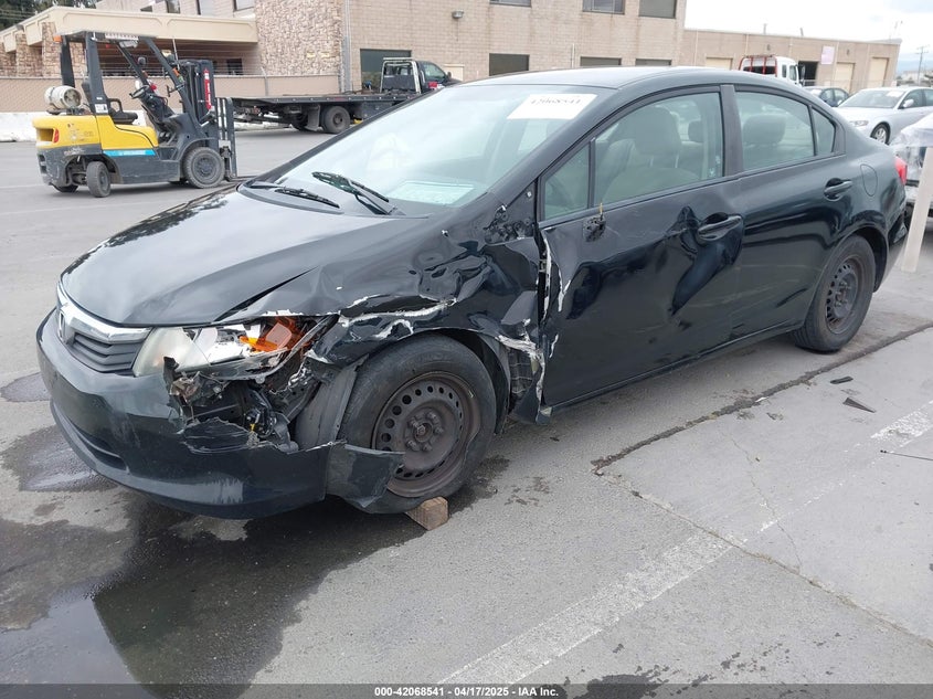 2012 HONDA CIVIC VIN: 2HGFB2F53CH591445