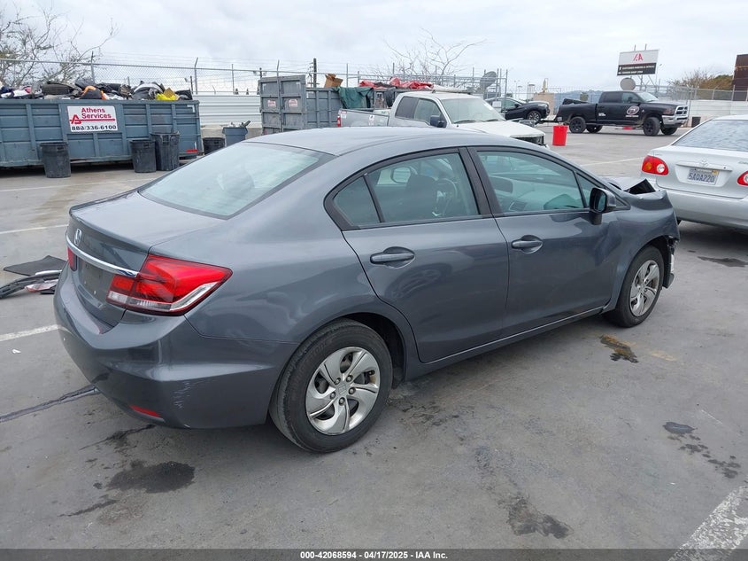 2013 HONDA CIVIC VIN: 19XFB2F59DE232287